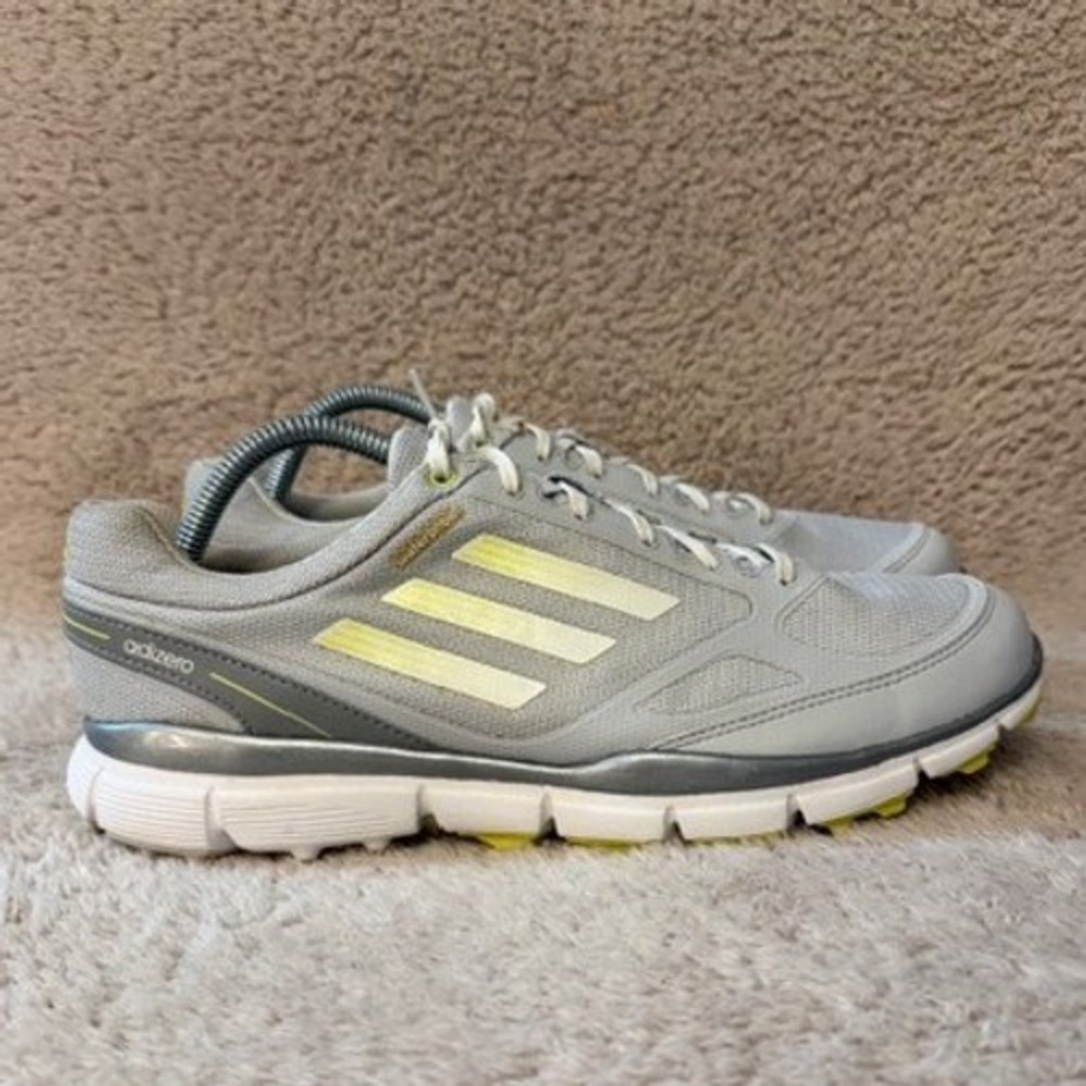Adidas Adizero Sport II Womens Golf Shoes Grey Yellow Spikeless Q46777 Size 10